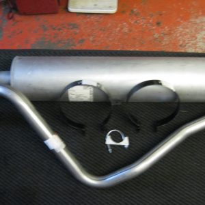 Ford Cargo Exhaust Kit Silencer box/ Down Pipe / x2 Bands / Clamp will fit 6 cylinder non turbo will fit 0611, 0711, 0811 0813 etc.